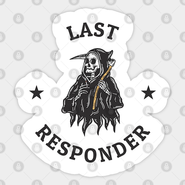 Last Responder - Cool Skeleton Sticker by Real Pendy